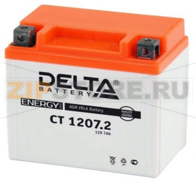 Delta CT 1207.2 Герметизированный, необслуживаемый аккумулятор Delta CT 1207.2Напряжение - 12В; Емкость - 7Ач;Габариты: 114х70х108, Вес: 2 кгТехнология аккумулятора: AGM VRLA Battery