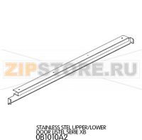 Stainless steel upper/lower door listel serie XB Unox XB 803