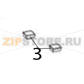 Kit feet for printer Zebra ZXP 8 Kit feet for printer Zebra ZXP 8Запчасть на деталировке под номером: 3