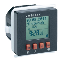 Таймер цифровой на DIN-рейку 230 В/AC, 8 А, 250 В, 1 шт Müller SC 24.10 pro