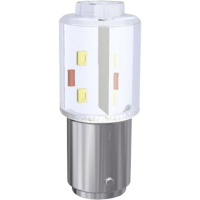 Лампа светодиодная 24 В/DC, 24 В/AC, цоколь: BA15d, белая, 19.1 млм Signal-Construct MBRD150864