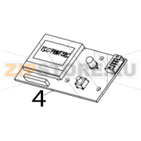 Feed button PCB assembly with LCD module TSC TDP-225W