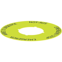 Табличка самоклеющаяся, круглая, 75 мм, желтая Schlegel NAS_30_548