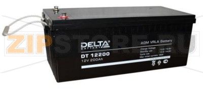 Delta DT 12200 Свинцово-кислотный аккумулятор Delta DT 12200 (характеристики): Напряжение - 12В; Емкость - 200Ач; Габариты: 523 мм x 240 мм x 219 мм, Вес: 55,2 кгТехнология аккумулятора: AGM VRLA Battery