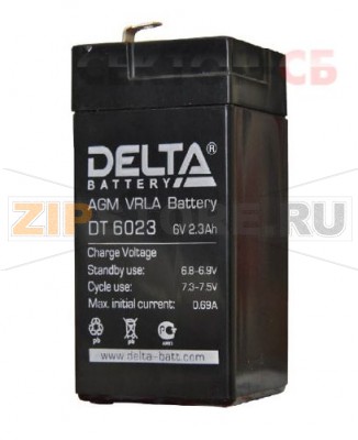 Delta DT 6023 Свинцово-кислотный аккумулятор Delta DT 6023 (характеристики): Напряжение - 6В; Емкость - 2,3Ач; Габариты: 44 мм x 40 мм x 95 мм, Вес: 0,65 кгТехнология аккумулятора: AGM VRLA Battery