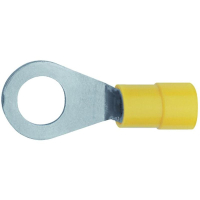 Наконечник кольцевой 0.4 мм², Ø: 5.4 мм, желтый, 1 шт Klauke 6195