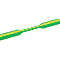 Трубка термоусадочная 12 мм, зелено-желтая HellermannTyton TREDUX-12/4-GNYE