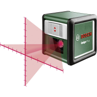 Уровень лазерный, крестообразный, диапазон измерения: 7 м Bosch Quigo Plus