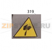 Sticker (cutter caution) Sato SG112-ex