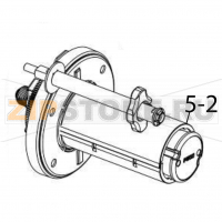 Internal rewinding spindle for peel-off module assembly TSC MH640P